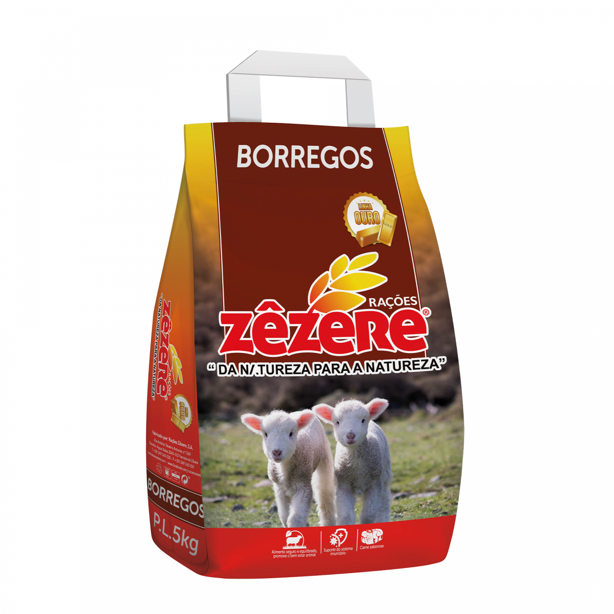 Ração Granulado Borrego Cresc ZÊZERE OURO 5KG SF0204034 00000 Agriloja